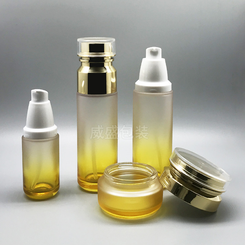 化妆品玻璃瓶 化妆品套装瓶子 化妆品包装瓶子定(图2)